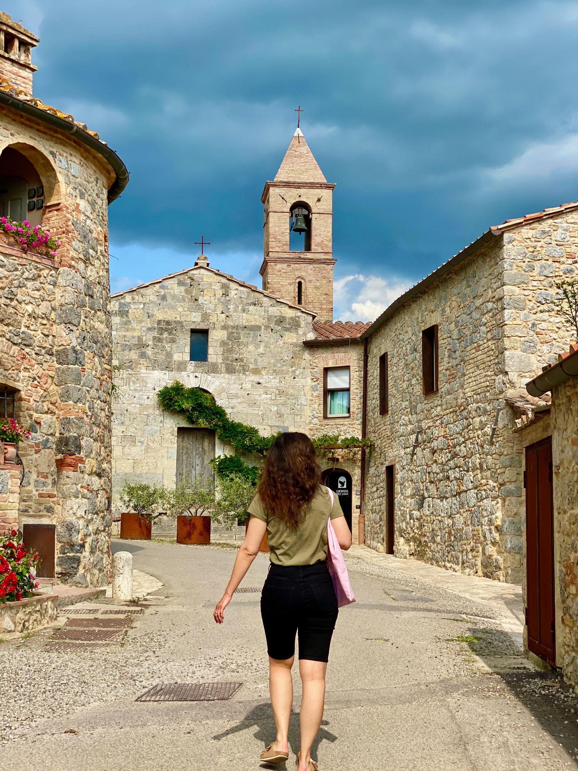 My wife in the small hamlet of San Donato
