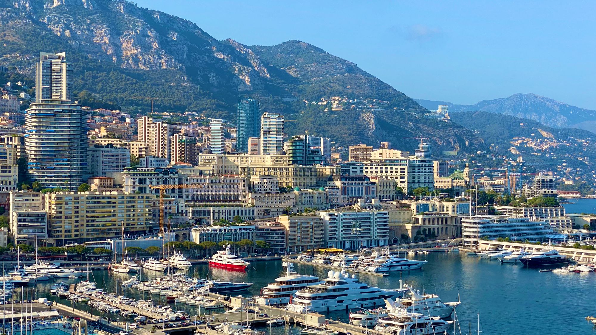 View over the Monaco marina, road trips summer 2022