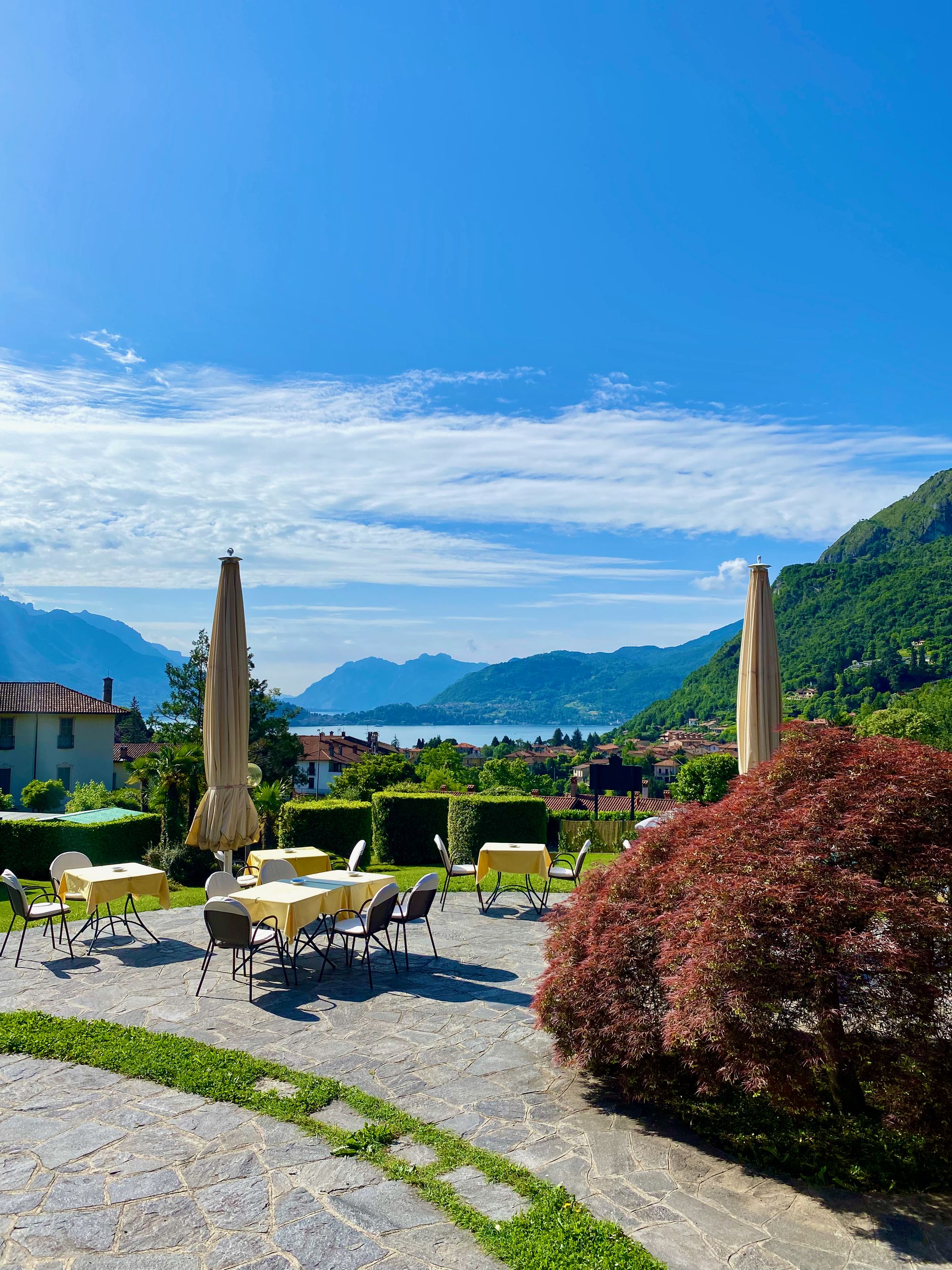 View over Lake Como from our hotel in Menaggio