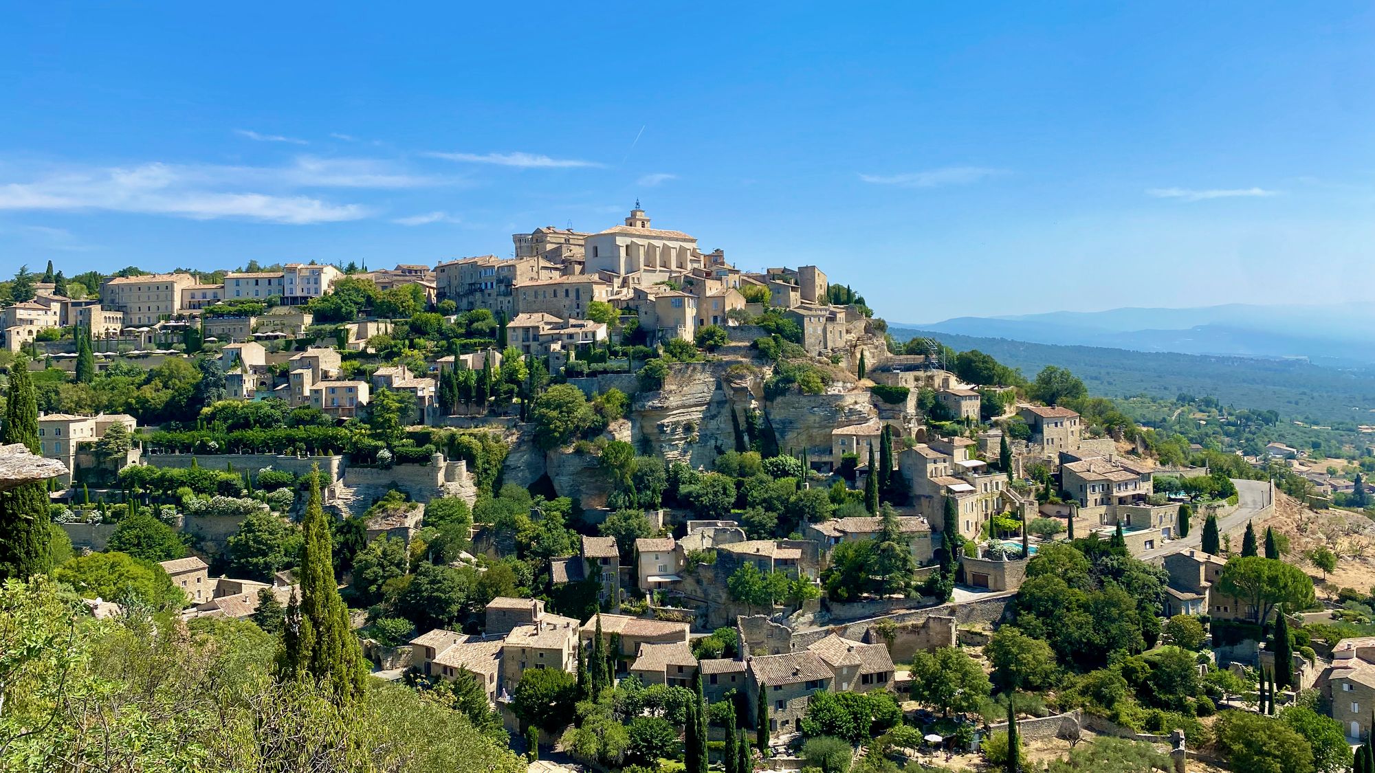 View over the town of Gordes in France