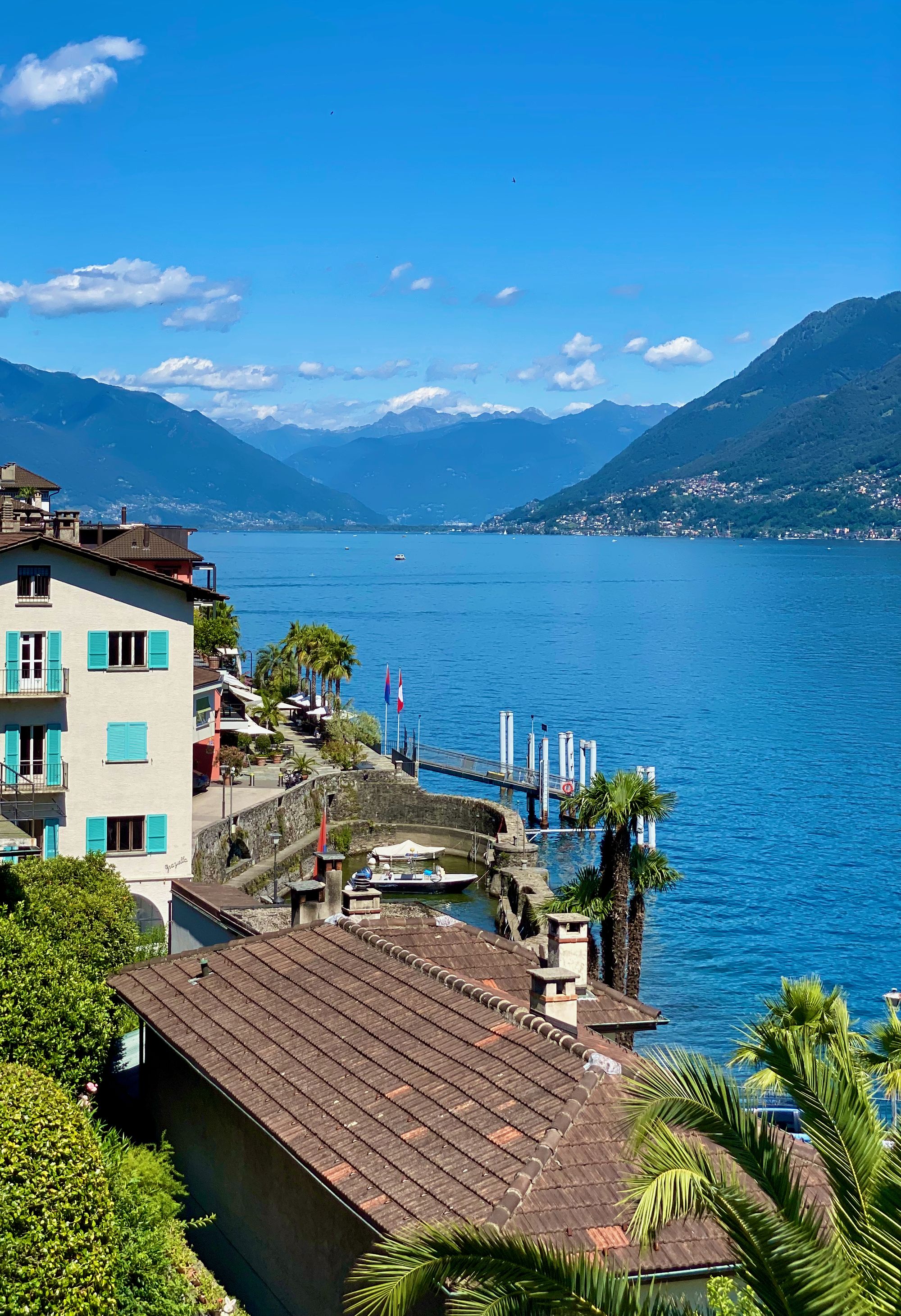 View over Brissage and Lake Maggiore